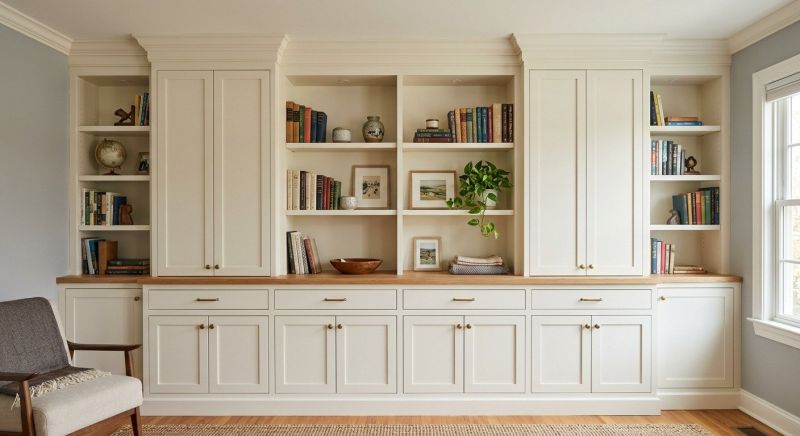 Fireplace Cabinet Installation in Woodbridge, VA